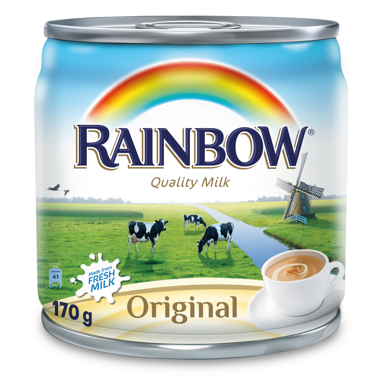 GETIT.QA- Qatar’s Best Online Shopping Website offers RAINBOW EVAPORATED MILK ORIGINAL 170G at the lowest price in Qatar. Free Shipping & COD Available!
