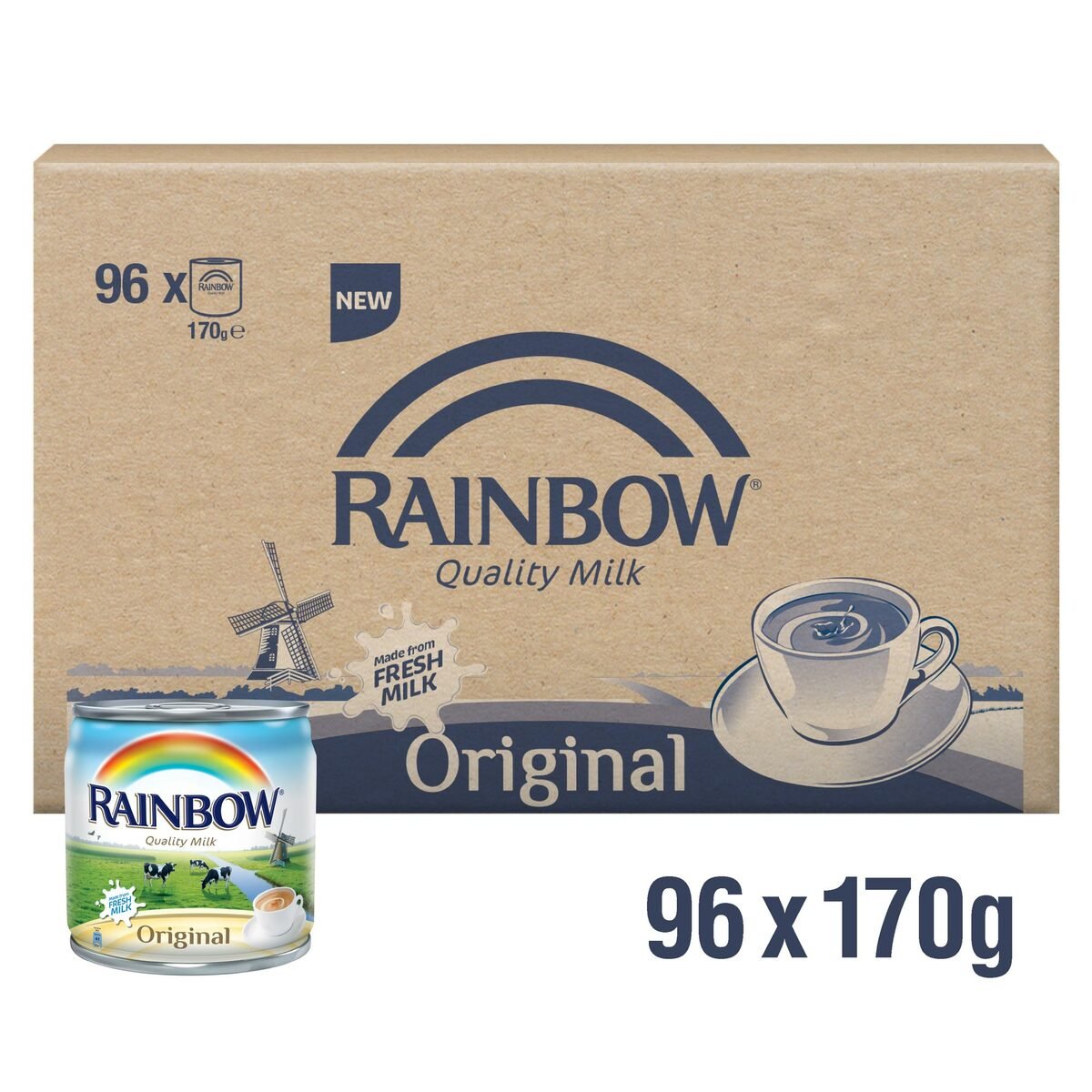 GETIT.QA- Qatar’s Best Online Shopping Website offers RAINBOW EVAPORATED MILK ORIGINAL 170G at the lowest price in Qatar. Free Shipping & COD Available!