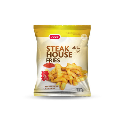 GETIT.QA- Qatar’s Best Online Shopping Website offers LULU STEAK HOUSE FRIES 1 KG at the lowest price in Qatar. Free Shipping & COD Available!