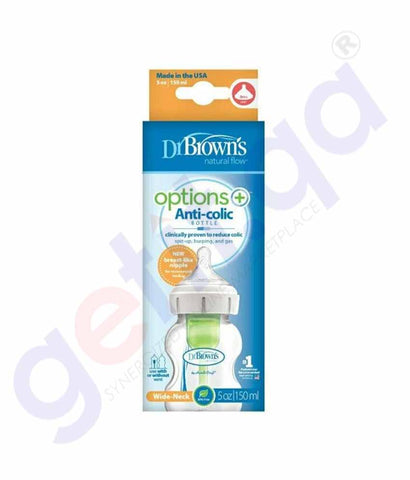 Buy Dr Brown's Options+ Wide Neck 1Pack 5OZ Doha Qatar