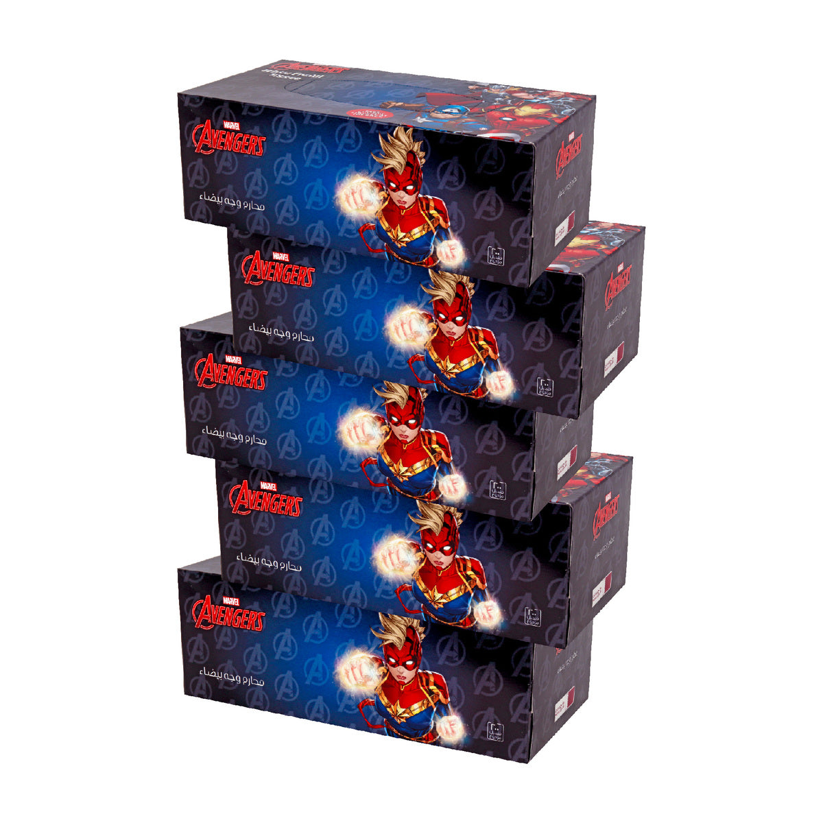 GETIT.QA- Qatar’s Best Online Shopping Website offers LULU MARVEL AVENGERS WHITE FACIAL TISSUE 2PLY 200 SHEETS at the lowest price in Qatar. Free Shipping & COD Available!