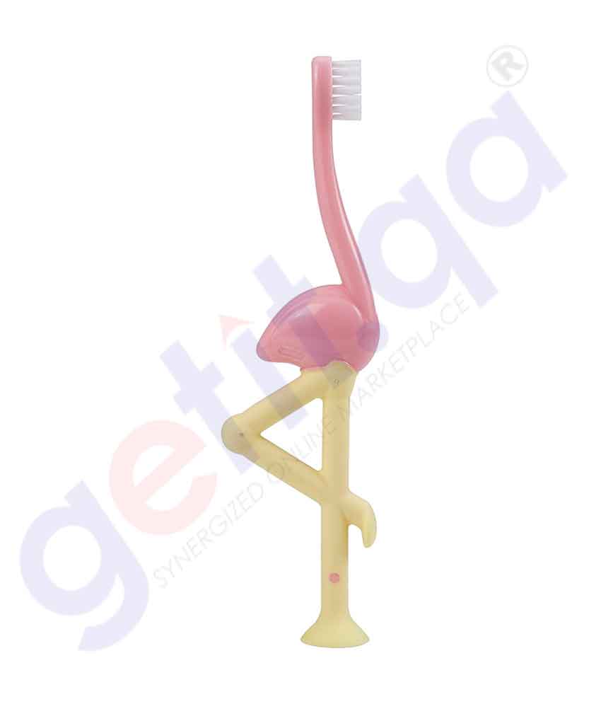 Shop Dr Brown's Toddler Toothbrush Flamingo in Doha Qatar