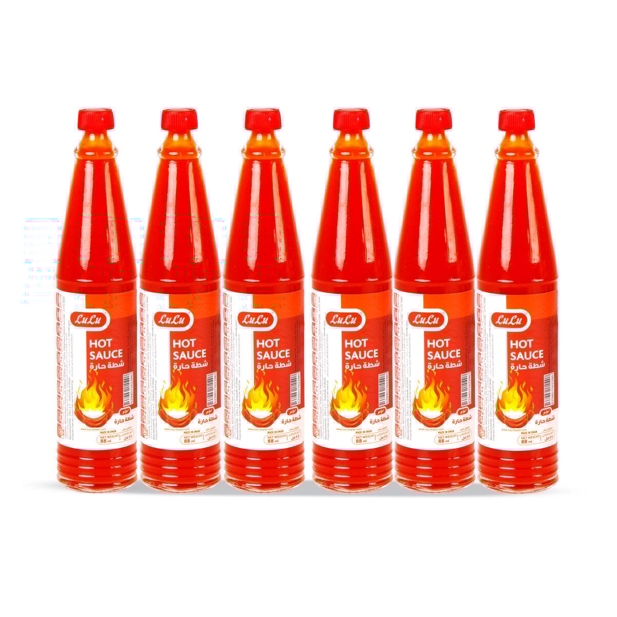 GETIT.QA- Qatar’s Best Online Shopping Website offers LULU HOT SAUCE 6 X 88ML at the lowest price in Qatar. Free Shipping & COD Available!