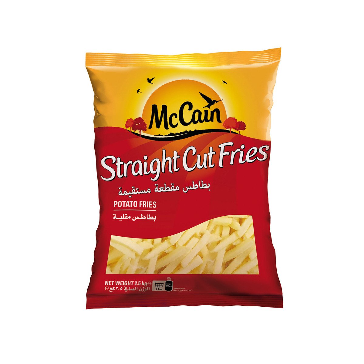 GETIT.QA- Qatar’s Best Online Shopping Website offers MCCAIN STRAIGHT CUT POTATO FRIES 2.5KG at the lowest price in Qatar. Free Shipping & COD Available!
