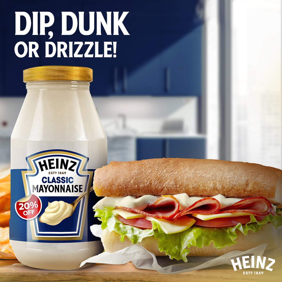 GETIT.QA- Qatar’s Best Online Shopping Website offers HEINZ CREAMY CLASSIC MAYONNAISE VALUE PACK 940G at the lowest price in Qatar. Free Shipping & COD Available!