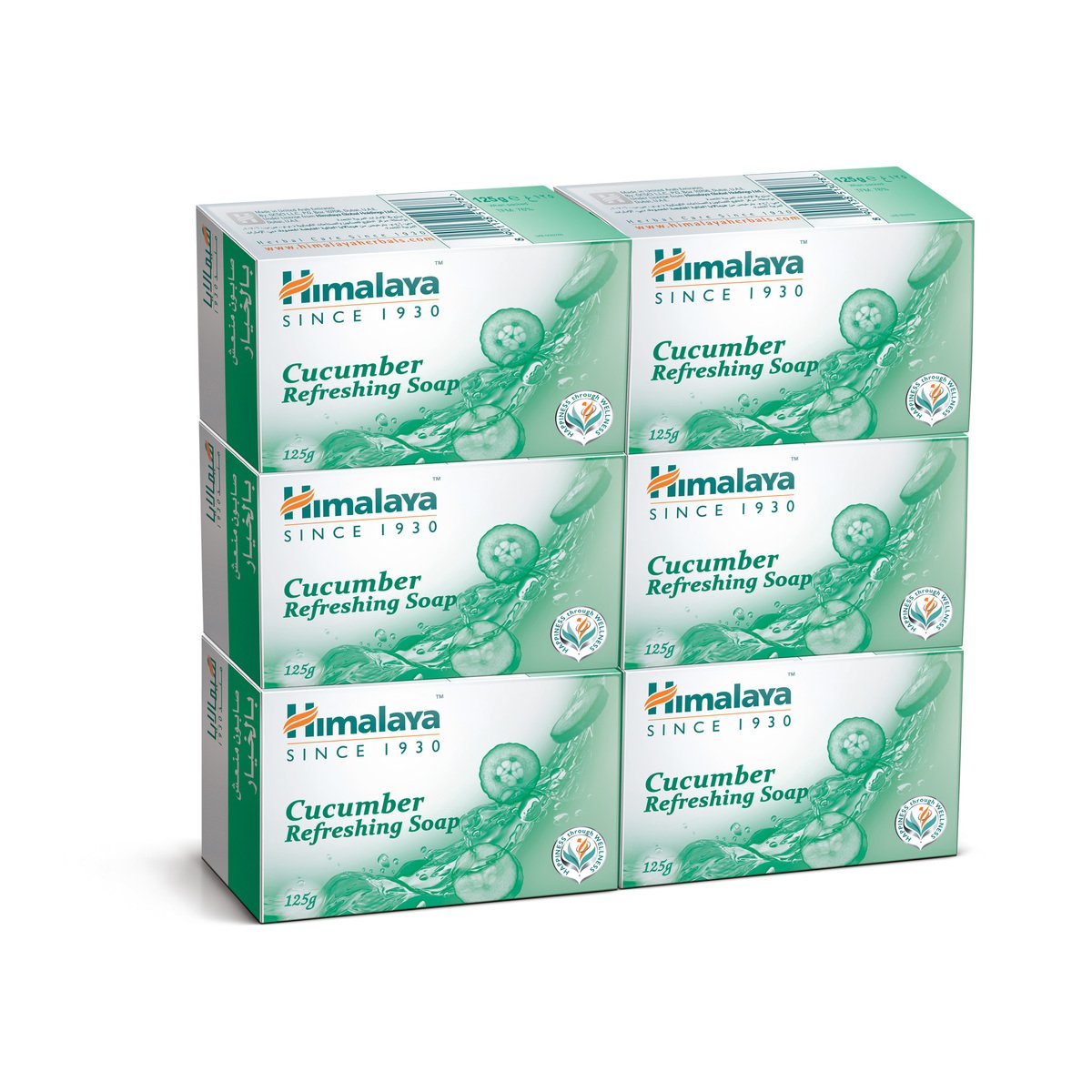 GETIT.QA- Qatar’s Best Online Shopping Website offers HIMALAYA SOAP CUCUMBER REFRESHING 6 X 125 G at the lowest price in Qatar. Free Shipping & COD Available!