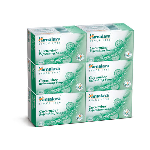 GETIT.QA- Qatar’s Best Online Shopping Website offers HIMALAYA SOAP CUCUMBER REFRESHING 6 X 125 G at the lowest price in Qatar. Free Shipping & COD Available!