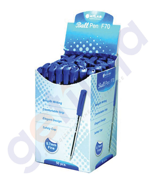 Atlas Fine Point Ballpoint Pens (0.7mm, Blue) - Box of 50 – Connects Cart