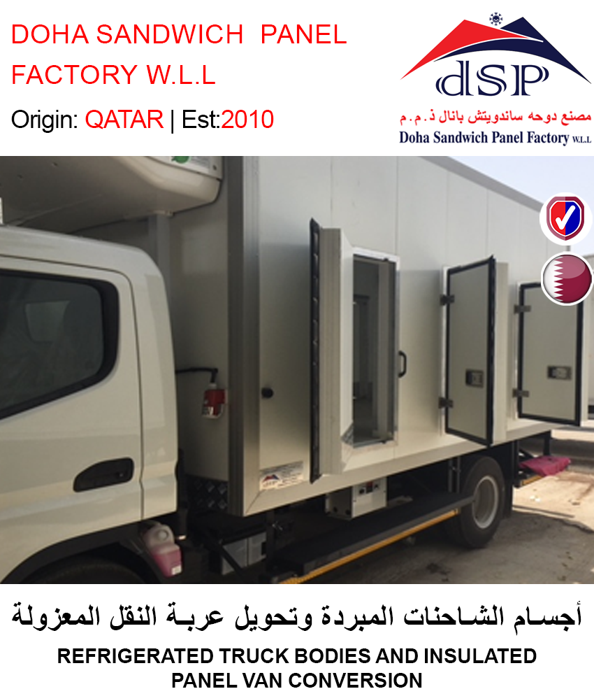 BUY REFRIGERATED TRUCK BODIES & INSULATED PANEL VAN CONVERSION IN QATAR | HOME DELIVERY WITH COD ON ALL ORDERS ALL OVER QATAR FROM GETIT.QA
