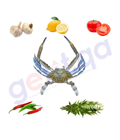 Fresh Fish - QUBQUB - قبقب - BLUE SWIMMING CRAB (Male) 1KG