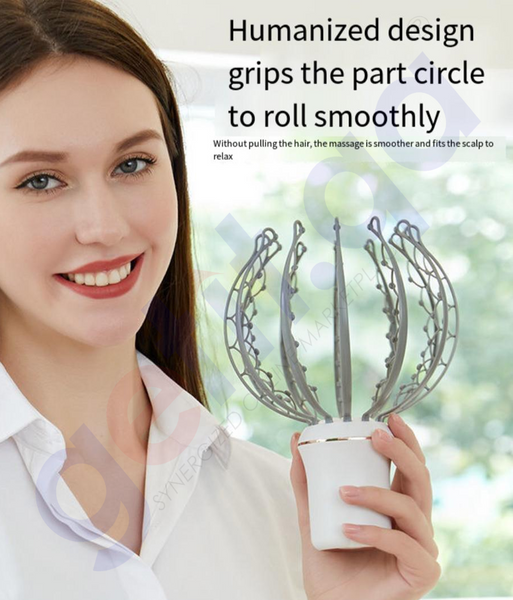 GETIT.QA BUY ELECTRIC OCTOPUS HEAD AND SCALP MASSAGER Doha Qatar