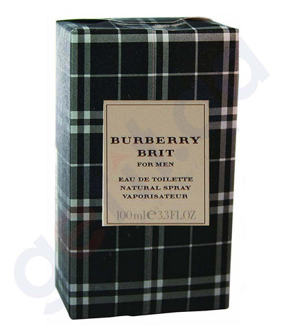 BUY BURBERRY BRIT EDT 100ML FOR MEN IN QATAR | HOME DELIVERY WITH COD ON ALL ORDERS ALL OVER QATAR FROM GETIT.QA