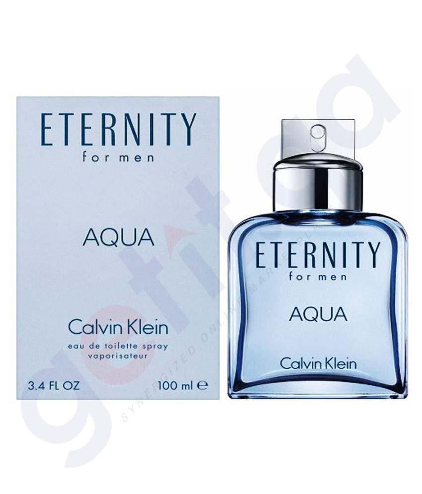 BUY CALVIN KLEIN ETERNITY AQUA EDT 100ML FOR MEN IN QATAR | HOME DELIVERY WITH COD ON ALL ORDERS ALL OVER QATAR FROM GETIT.QA