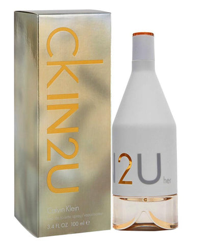 BUY CALVIN KLEIN IN2U EDT 100ML FOR WOMEN IN QATAR | HOME DELIVERY WITH COD ON ALL ORDERS ALL OVER QATAR FROM GETIT.QA
