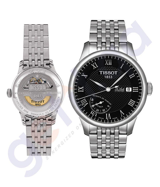 GETIT.QA BUY TISSOT LE LOCLE BLACK DIAL MENS WATCH