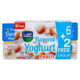Al Maha Low Fat Peach Flavoured Yoghurt 8 x 100 g - GETIT.QA