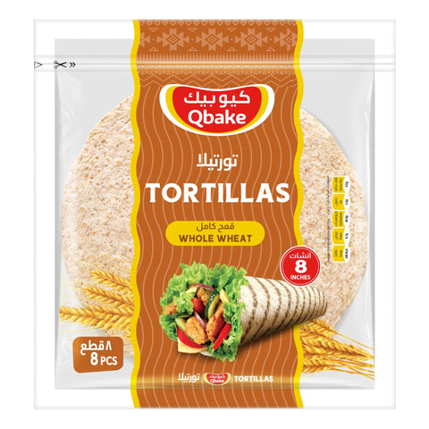 GETIT.QA- Qatar’s Best Online Shopping Website offers QBake Tortilla Whole Wheat 8 pcs 320 g at the lowest price in Qatar. Free Shipping & COD Available!