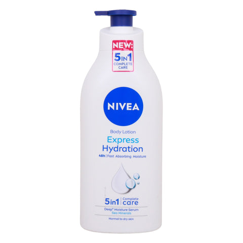 GETIT.QA- Qatar’s Best Online Shopping Website offers Nivea Body Lotion Express Hydration Sea Minerals Value Pack 2 x 625 ml at the lowest price in Qatar. Free Shipping & COD Available!