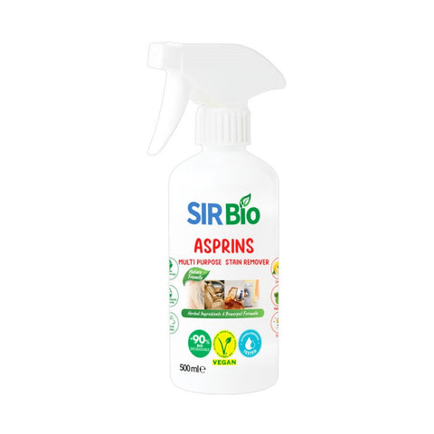 GETIT.QA- Qatar’s Best Online Shopping Website offers SIR BIO ASPRINS MULTI PURPOSE STAIN REMOVER 500 ML at the lowest price in Qatar. Free Shipping & COD Available!