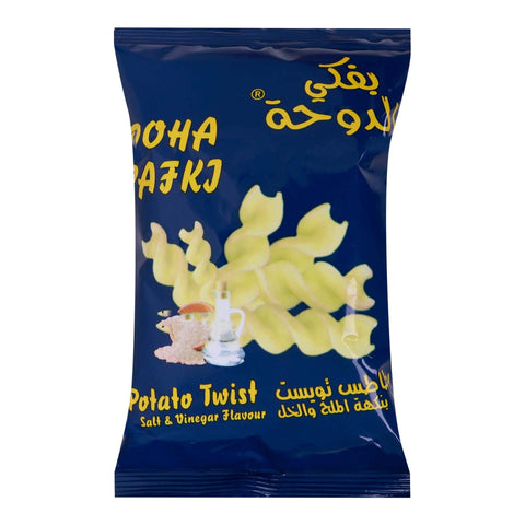 GETIT.QA- Qatar’s Best Online Shopping Website offers DOHA PAFKI SALT & VINEGAR POTATO TWIST CHIPS 18 G at the lowest price in Qatar. Free Shipping & COD Available!
