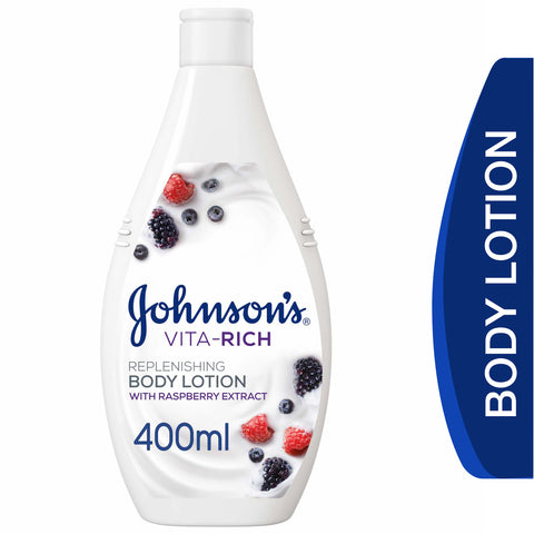 GETIT.QA- Qatar’s Best Online Shopping Website offers JOHNSON'S BODY LOTION VITA-RICH REPLENISHING 400 ML at the lowest price in Qatar. Free Shipping & COD Available!