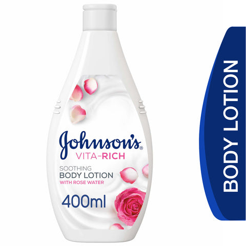 GETIT.QA- Qatar’s Best Online Shopping Website offers JOHNSON'S BODY LOTION VITA-RICH SOOTHING 400 ML at the lowest price in Qatar. Free Shipping & COD Available!