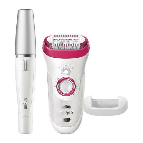 GETIT.QA- Qatar’s Best Online Shopping Website offers BRAUN WET&DRY CORDLESS EPILATOR SILK-EPIL 9 9-538 + FACE EPILATOR at the lowest price in Qatar. Free Shipping & COD Available!