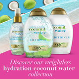 GETIT.QA- Qatar’s Best Online Shopping Website offers OGX CONDITIONER WEIGHTLESS HYDRATION + COCONUT WATER 385 ML at the lowest price in Qatar. Free Shipping & COD Available!