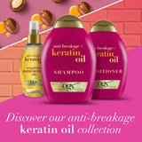 GETIT.QA- Qatar’s Best Online Shopping Website offers OGX CONDITIONER ANTI BREAKAGE + KERATIN OIL 385 ML at the lowest price in Qatar. Free Shipping & COD Available!