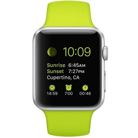 GETIT.QA- Qatar’s Best Online Shopping Website offers APPLE WATCH SPORT MJ2U2 38MM WITH GREEN BAND at the lowest price in Qatar. Free Shipping & COD Available!