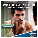 GETIT.QA- Qatar’s Best Online Shopping Website offers GILLETTE BLUE3 SENSITIVE CARE MENÂ€™S DISPOSABLE RAZORS 3 PCS at the lowest price in Qatar. Free Shipping & COD Available!