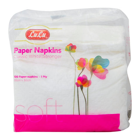 GETIT.QA- Qatar’s Best Online Shopping Website offers LULU NAPKIN WHITE 30X30 100S at the lowest price in Qatar. Free Shipping & COD Available!