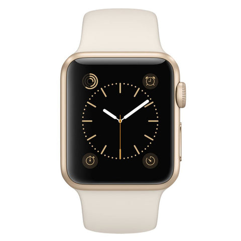 GETIT.QA- Qatar’s Best Online Shopping Website offers APPLE WATCH SPORT MLCJ2 38MM GOLD ALUMINUM CASE WITH ANTIQUE WHITE SPORT BAND at the lowest price in Qatar. Free Shipping & COD Available!