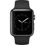 GETIT.QA- Qatar’s Best Online Shopping Website offers APPLE WATCH MLC82 42MM SPACE BLACK STAINLESS STEEL CASE WITH BLACK SPORT BAND at the lowest price in Qatar. Free Shipping & COD Available!