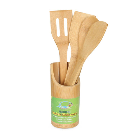 GETIT.QA- Qatar’s Best Online Shopping Website offers HOME BAMBOO KITCHEN SET 5PCS A3A at the lowest price in Qatar. Free Shipping & COD Available!