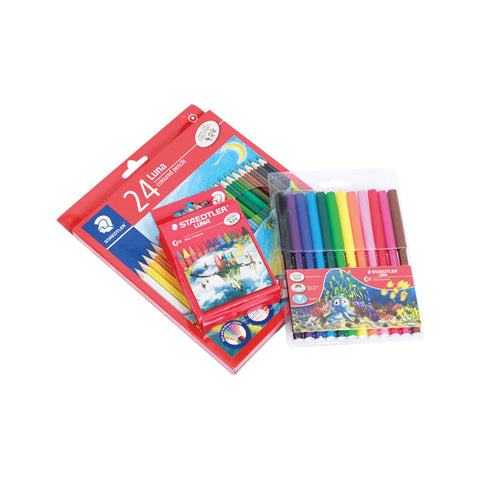 GETIT.QA- Qatar’s Best Online Shopping Website offers STAEDTLER COLOR PENCIL 24PC + SKETCH PEN + CRAYONS ASSORTED at the lowest price in Qatar. Free Shipping & COD Available!