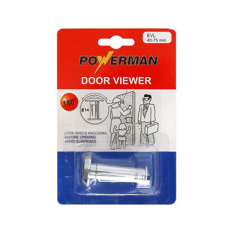 GETIT.QA- Qatar’s Best Online Shopping Website offers POWERMAN DOOR VIEWER 75MM SILVER B05S at the lowest price in Qatar. Free Shipping & COD Available!