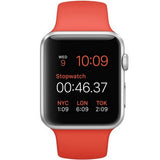 GETIT.QA- Qatar’s Best Online Shopping Website offers APPLE WATCH SPORT MLC42 42MM SILVER ALUMINUM CASE WITH ORANGE SPORT BAND at the lowest price in Qatar. Free Shipping & COD Available!