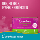 GETIT.QA- Qatar’s Best Online Shopping Website offers CAREFREE PANTY LINERS FLEXICOMFORT ALOE, 40 PCS at the lowest price in Qatar. Free Shipping & COD Available!