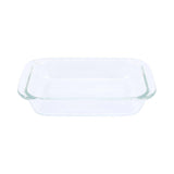 GETIT.QA- Qatar’s Best Online Shopping Website offers CHEFLINE HSAP18L BOROSILICATE GLASS RECTANGLE BAKING DISH-- 1.5 LITRE-- TRANSPARENT at the lowest price in Qatar. Free Shipping & COD Available!