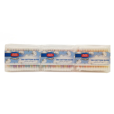 GETIT.QA- Qatar’s Best Online Shopping Website offers LULU COTTON BUDS RECTANGULAR PACK 3 X 200'S at the lowest price in Qatar. Free Shipping & COD Available!