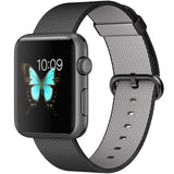 GETIT.QA- Qatar’s Best Online Shopping Website offers APPLE WATCH SPORT MMFR2 42MM SPACE GREY ALUMINUM CASE WITH BLACK WOVEN NYLON BAND at the lowest price in Qatar. Free Shipping & COD Available!