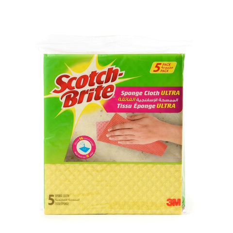 GETIT.QA- Qatar’s Best Online Shopping Website offers SCOTCH BRITE SPONGE CLOTH ULTRA 5 PCS
 at the lowest price in Qatar. Free Shipping & COD Available!