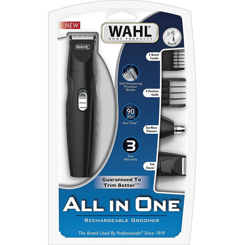 GETIT.QA- Qatar’s Best Online Shopping Website offers WAHL ALL IN ONE RECHARGEABLE GROOMING KIT 9685-017 at the lowest price in Qatar. Free Shipping & COD Available!