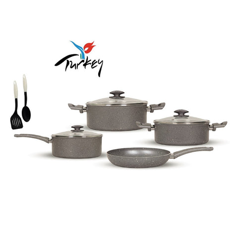 GETIT.QA- Qatar’s Best Online Shopping Website offers MEHTAP GRANITE COOKWARE SET 9PCS at the lowest price in Qatar. Free Shipping & COD Available!