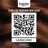 GETIT.QA- Qatar’s Best Online Shopping Website offers PALETTE INTENSIVE COLOR CREME 5-68 MEDIUM CHESTNUT 1 PKT at the lowest price in Qatar. Free Shipping & COD Available!