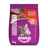 GETIT.QA- Qatar’s Best Online Shopping Website offers WHISKAS GOURMET SEAFOOD DRY FOOD FOR ADULT CATS 1+ YEARS 3 KG
 at the lowest price in Qatar. Free Shipping & COD Available!