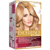 GETIT.QA- Qatar’s Best Online Shopping Website offers L'OREAL PARIS EXCELLENCE CREME COLOR 8 LIGHT BLONDE 1 PKT at the lowest price in Qatar. Free Shipping & COD Available!