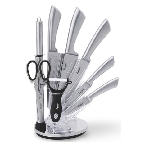 GETIT.QA- Qatar’s Best Online Shopping Website offers CHEFLINE KNIFE BLOCK 9PCS ASSORTED at the lowest price in Qatar. Free Shipping & COD Available!