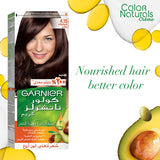 GETIT.QA- Qatar’s Best Online Shopping Website offers GARNIER COLOR NATURALS CRÃ¨ME NOURISHING PERMANENT HAIR COLOR 4.15 BROWNIE CHOCOLATE 1 PKT at the lowest price in Qatar. Free Shipping & COD Available!